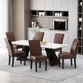 Pollards Upholstered Dining Chairs (Set of 6) by Christopher Knight Home