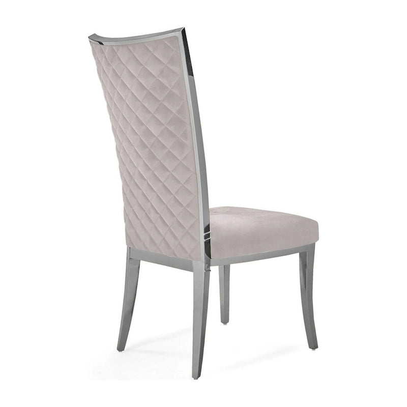 Massimo Silver Stainless Steel Dining Chair