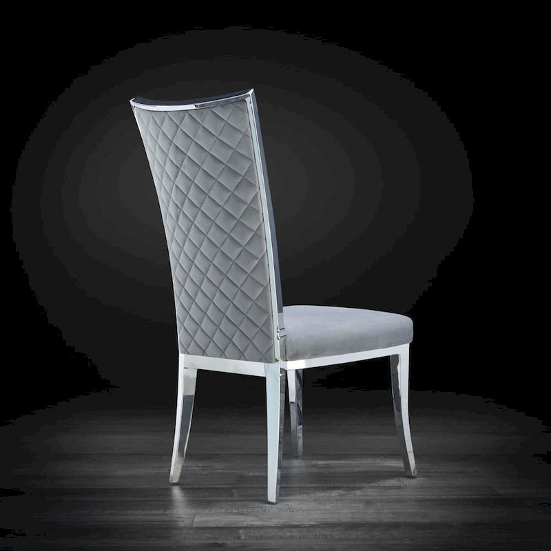 Massimo Silver Stainless Steel Dining Chair