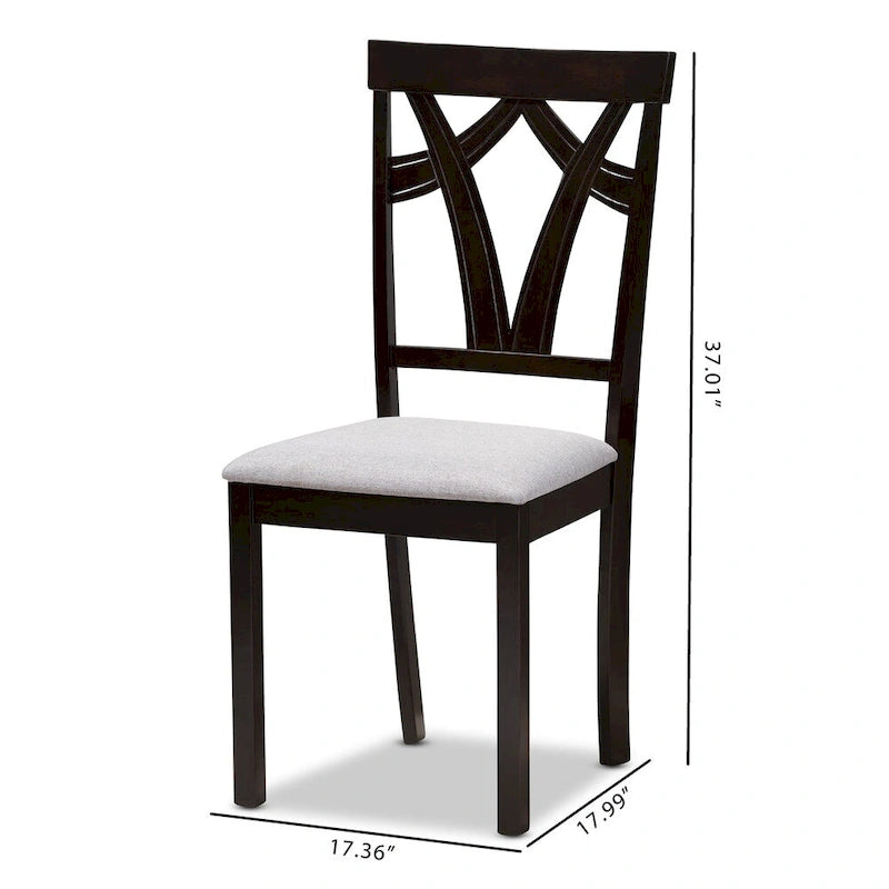 Copper Grove Cyril Contemporary Fabric Dining Chair Set