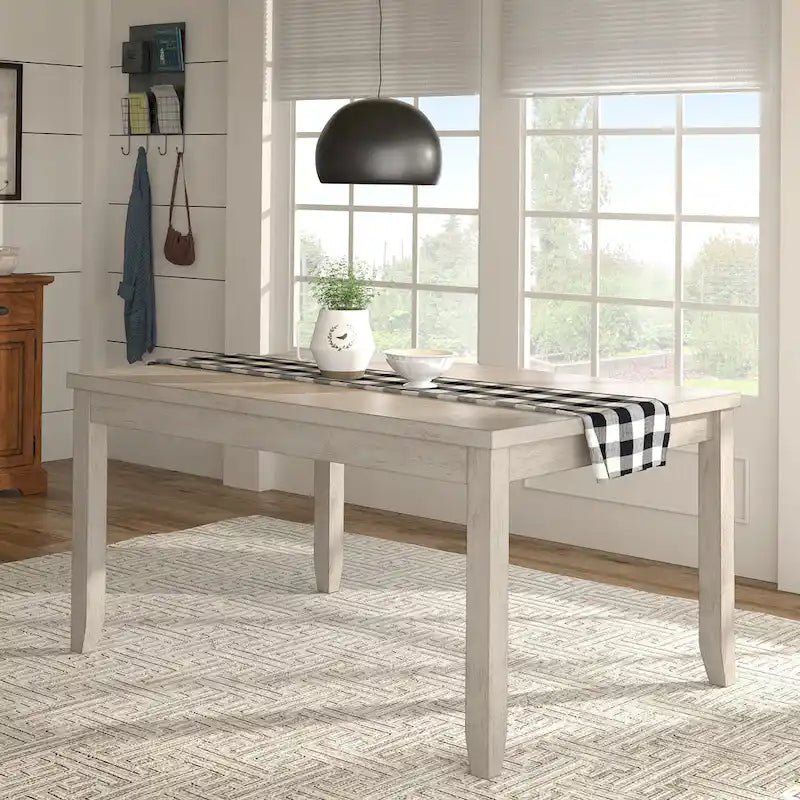 Elena Wood Rectangular Dining Table by iNSPIRE Q Classic