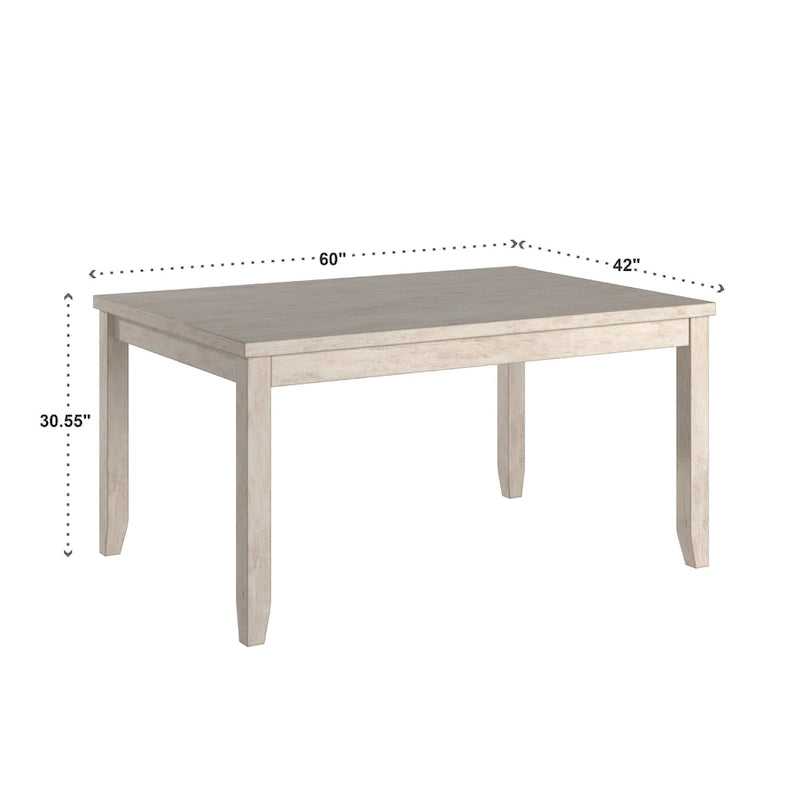 Elena Wood Rectangular Dining Table by iNSPIRE Q Classic