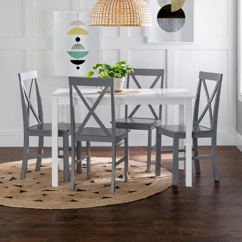 Middlebrook 5-Piece Dining Set with X-Back Side Chairs