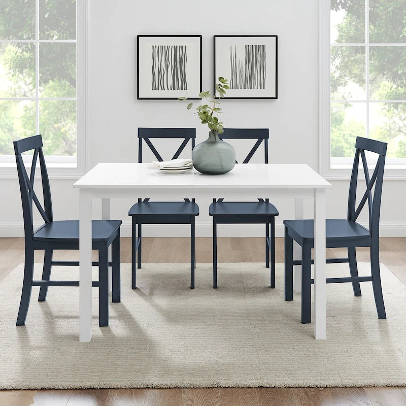 Middlebrook 5-Piece Dining Set with X-Back Side Chairs
