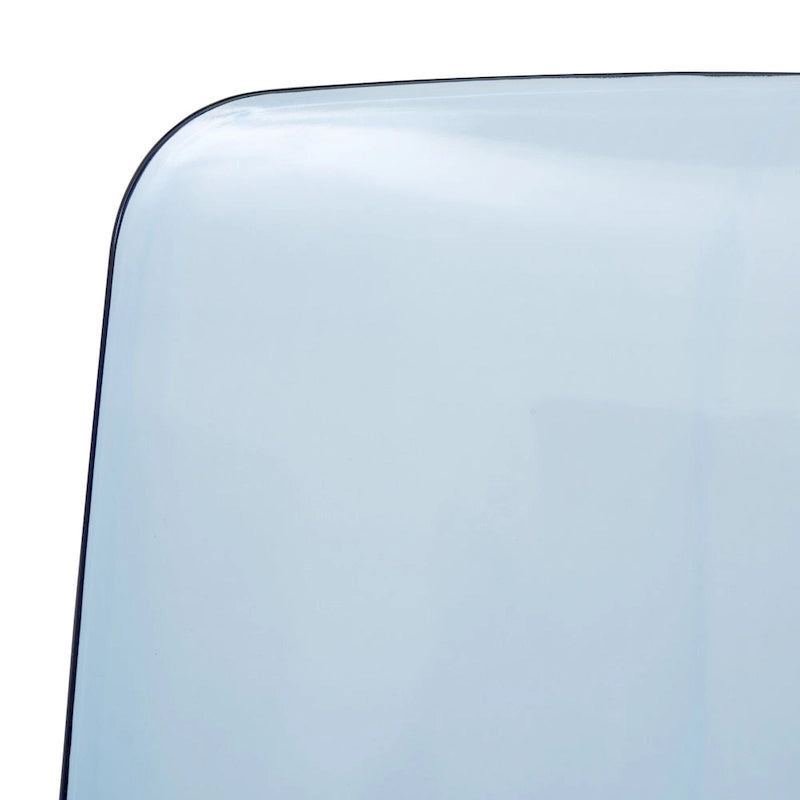 Stackable Acrylic Minimalist Plastic Dining Chair Modern Full Back Transparent Accent Side Chair for Kitchen Set of 2