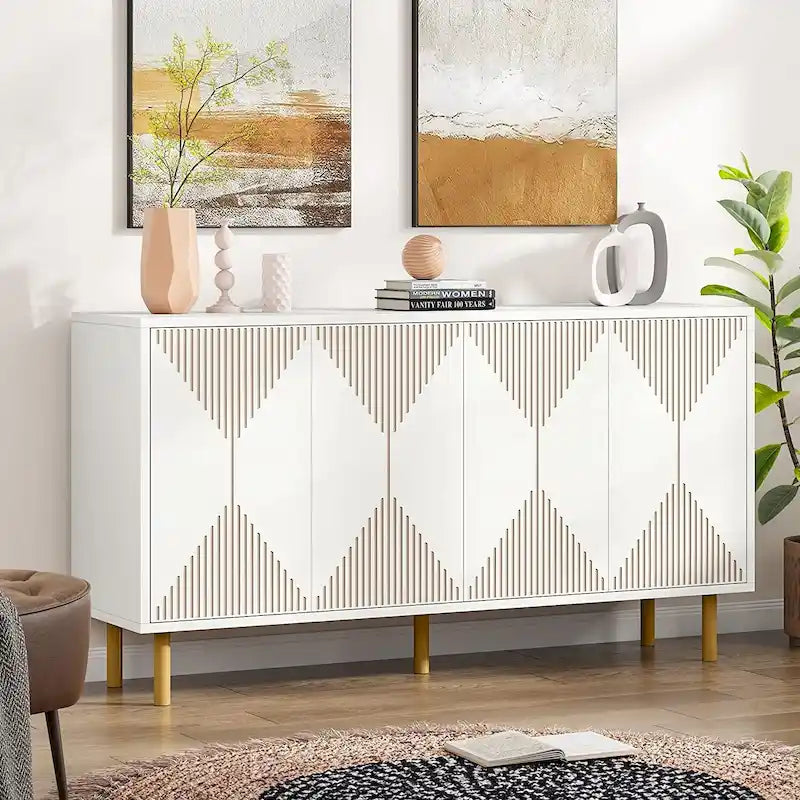 Freestanding Floor Cabinet, Classic 55 inches Sideboard