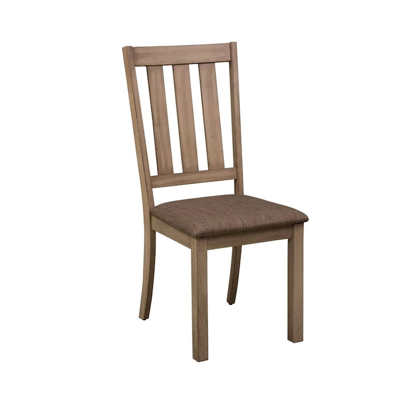 The Gray Barn Sun Valley Sandstone Slat Back Side Chair (Set of 2)