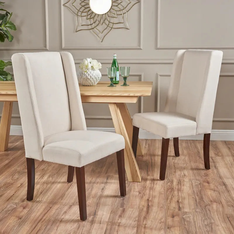 Rory Contemporary Fabric Wingback Dining Chair (Set of 2) by Christopher Knight Home