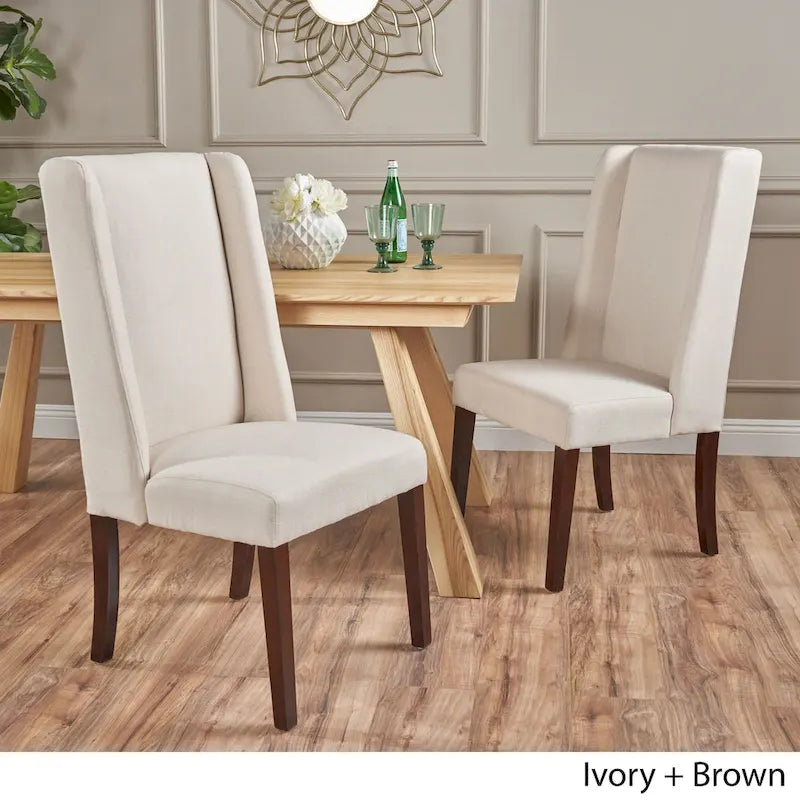 Rory Contemporary Fabric Wingback Dining Chair (Set of 2) by Christopher Knight Home