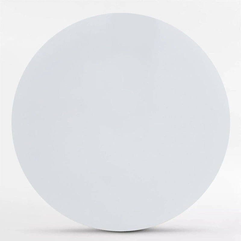 46  White Round Pedestal Dining Table