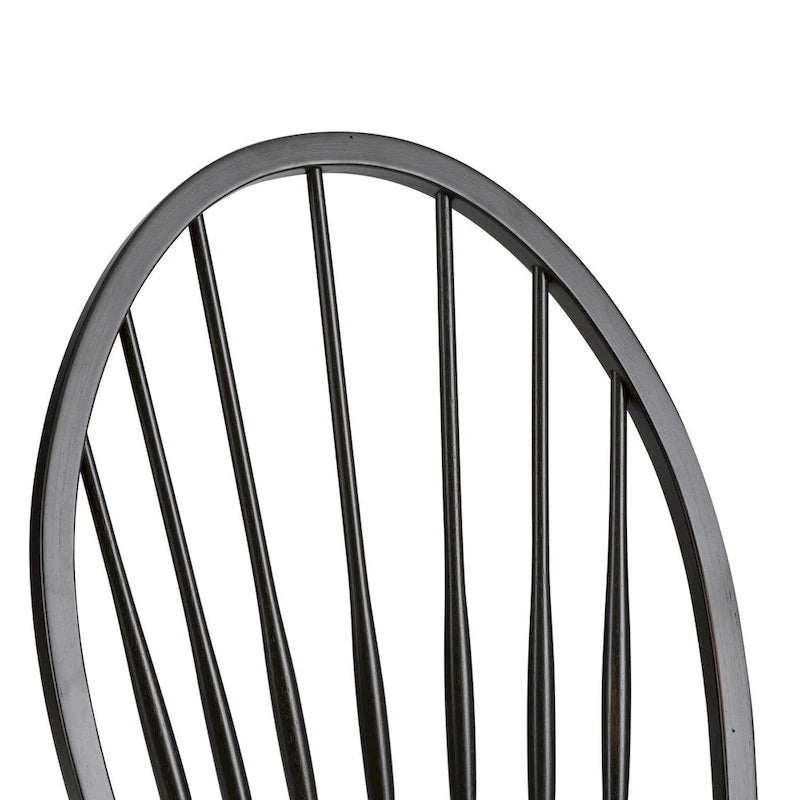 The Gray Barn Hearthstone Ridge Black Windsor Back Side Chair (Set of 2)