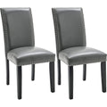 Faux Leather Kitchen Dining Accent Chairs Set of 2