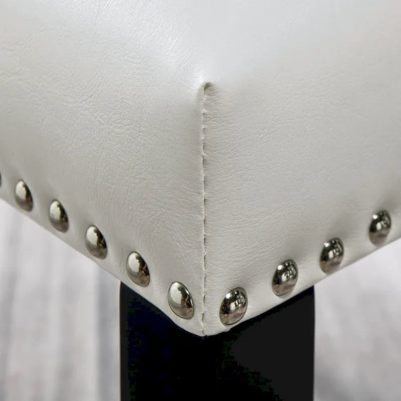 Faux Leather Kitchen Dining Accent Chairs Set of 2