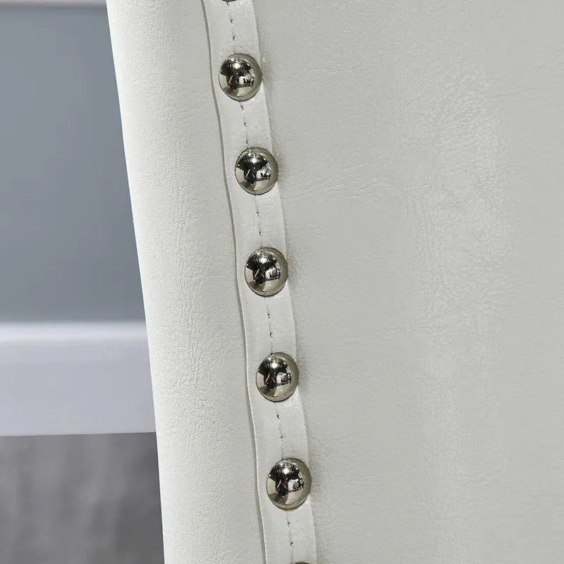 Faux Leather Kitchen Dining Accent Chairs Set of 2