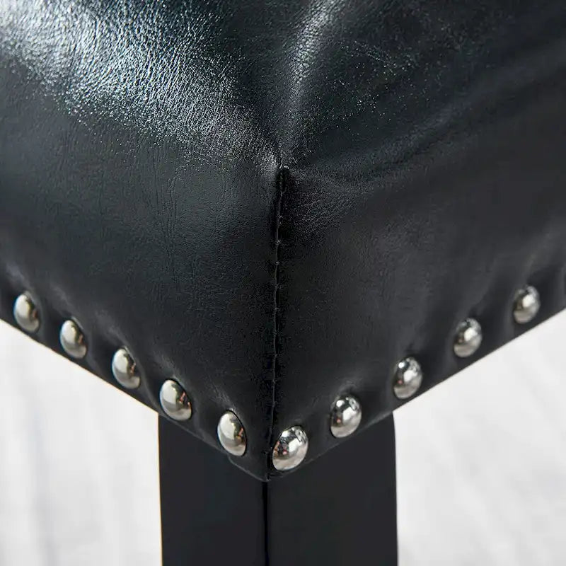 Faux Leather Kitchen Dining Accent Chairs Set of 2