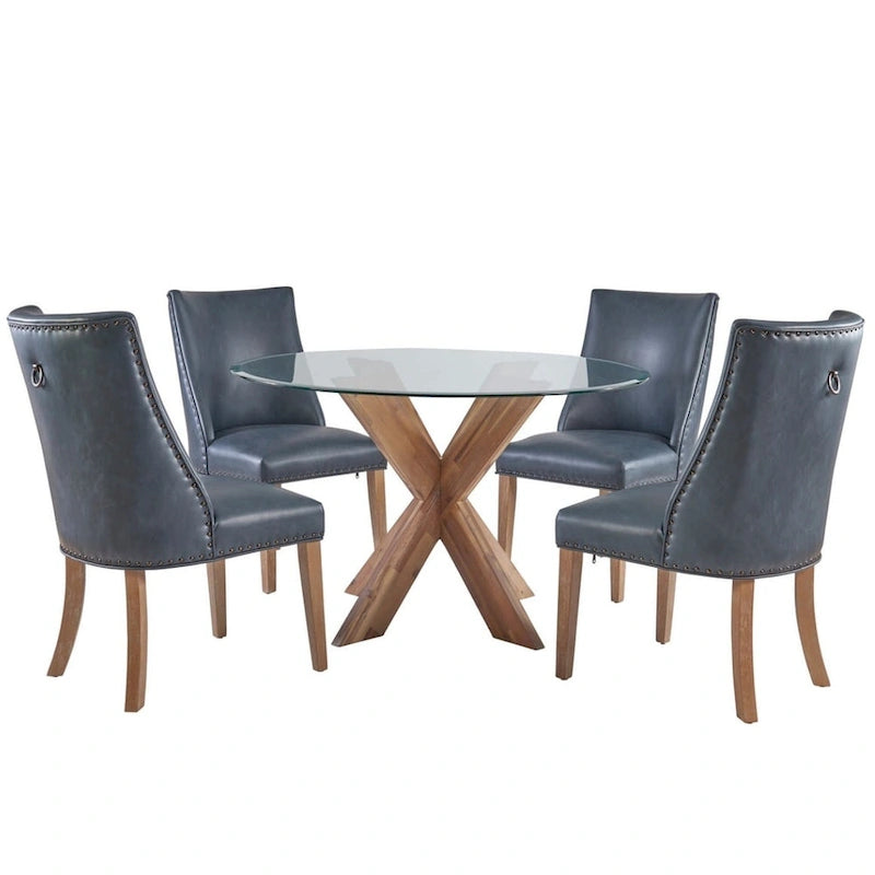 Allard Rustic Famhouse 5 Piece Dining Set