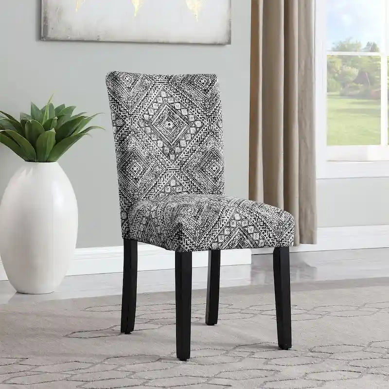 HomePop Classic Parsons Medallion Dining Chair (Set of 2)