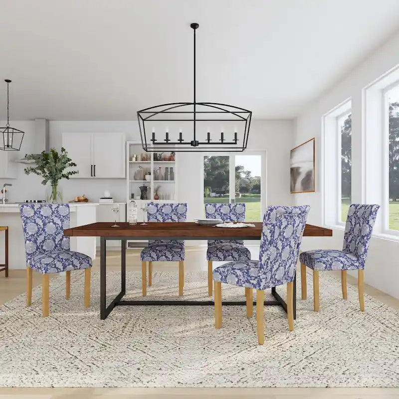 HomePop Classic Parsons Medallion Dining Chair (Set of 2)