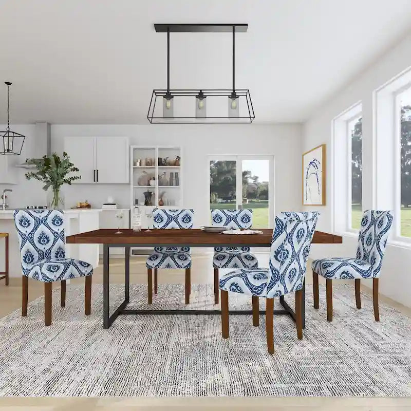 HomePop Classic Parsons Medallion Dining Chair (Set of 2)