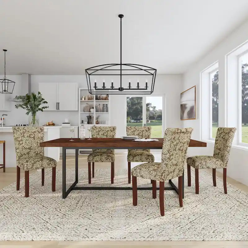 HomePop Classic Parsons Medallion Dining Chair (Set of 2)