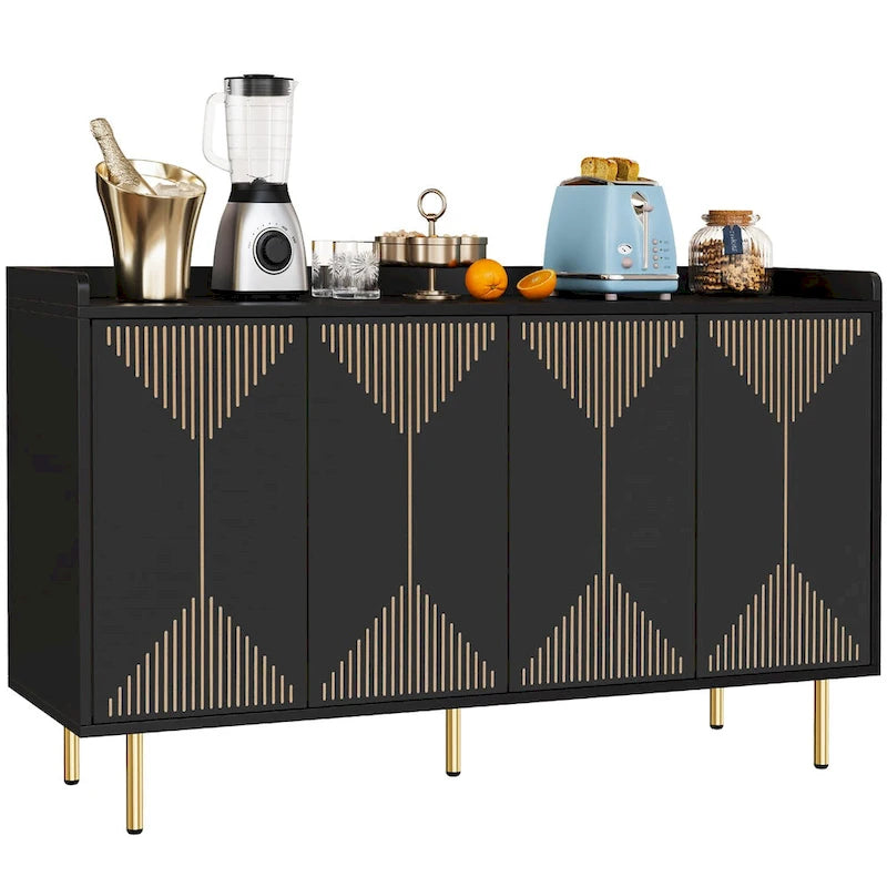 Moasis 55  Kitchen Buffet Cabinet with Storage Sideboard Buffet Table with Doors