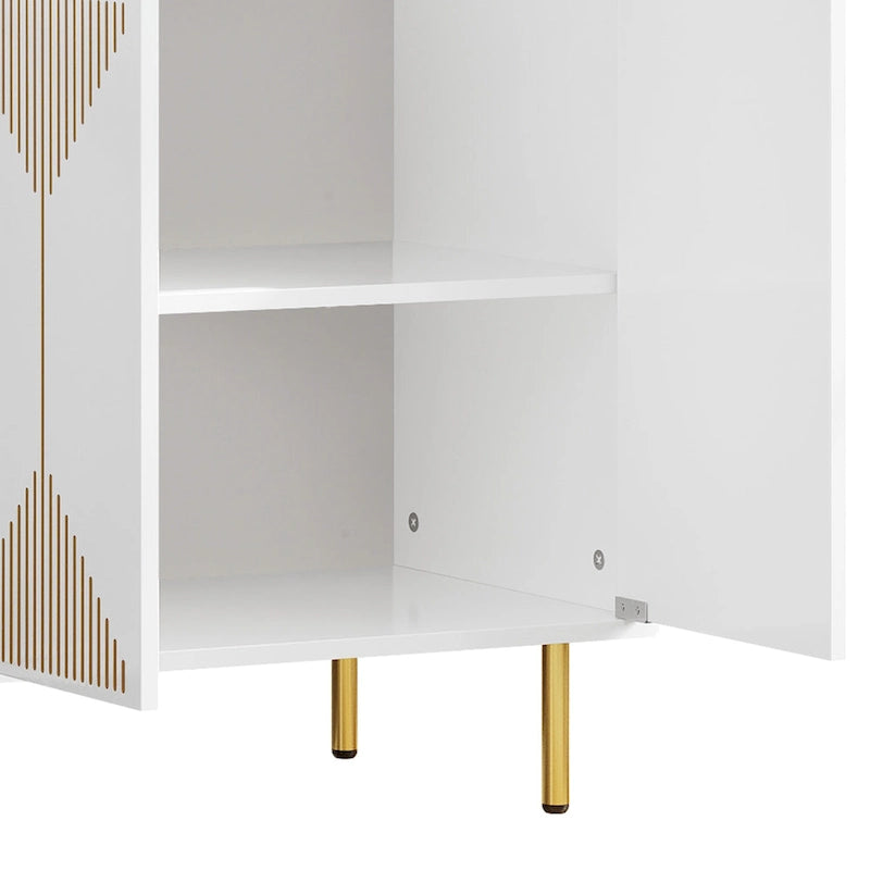 Moasis 55  Kitchen Buffet Cabinet with Storage Sideboard Buffet Table with Doors