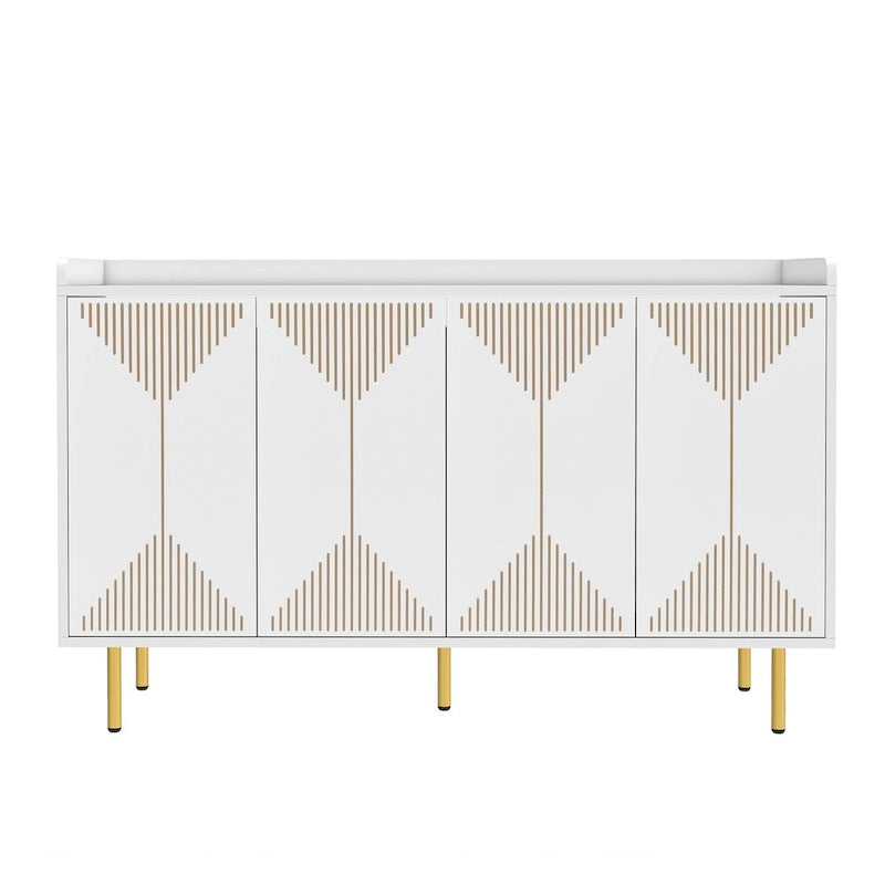 Moasis 55  Kitchen Buffet Cabinet with Storage Sideboard Buffet Table with Doors