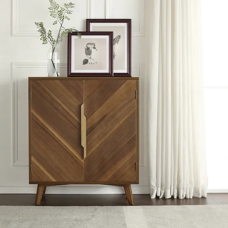 Art Leon Handcrafted Wood Sideboard with 2 Doors