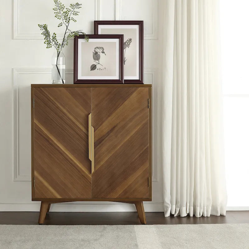 Art Leon Handcrafted Wood Sideboard with 2 Doors