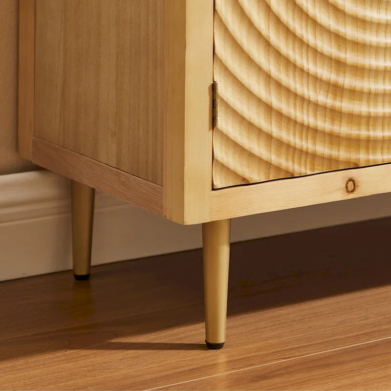 Art Leon Handcrafted Wood Sideboard with 2 Doors