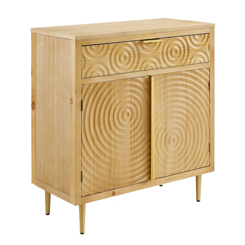 Art Leon Handcrafted Wood Sideboard with 2 Doors