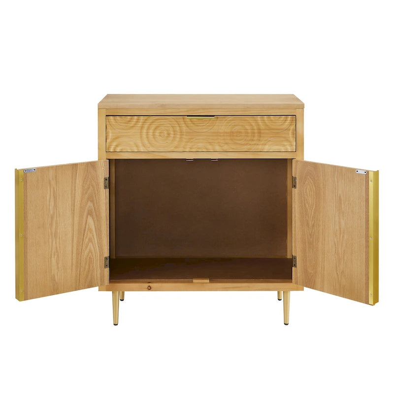 Art Leon Handcrafted Wood Sideboard with 2 Doors