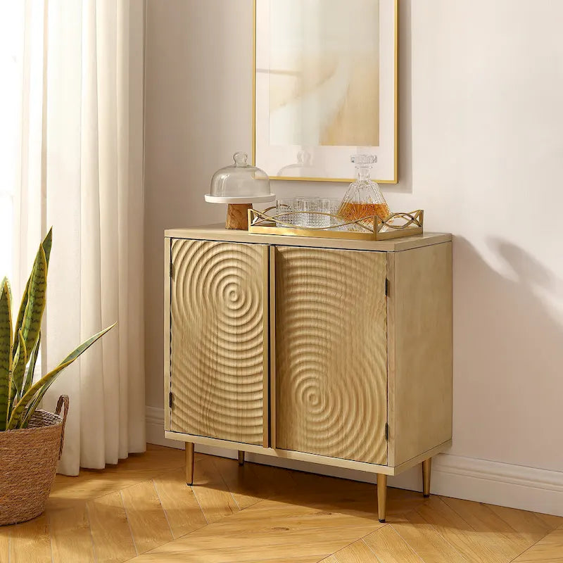 Art Leon Handcrafted Wood Sideboard with 2 Doors