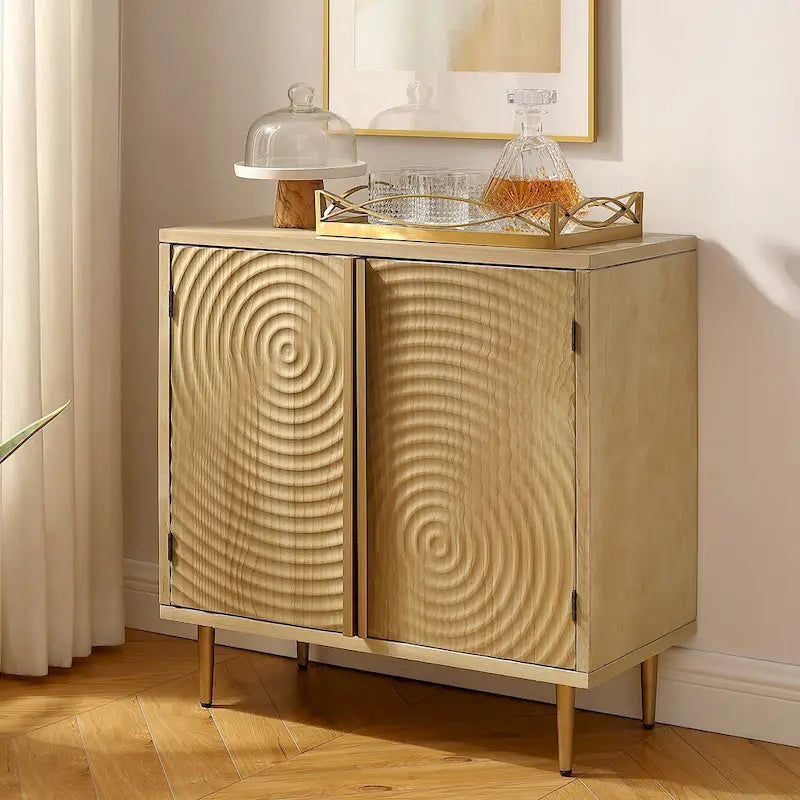 Art Leon Handcrafted Wood Sideboard with 2 Doors