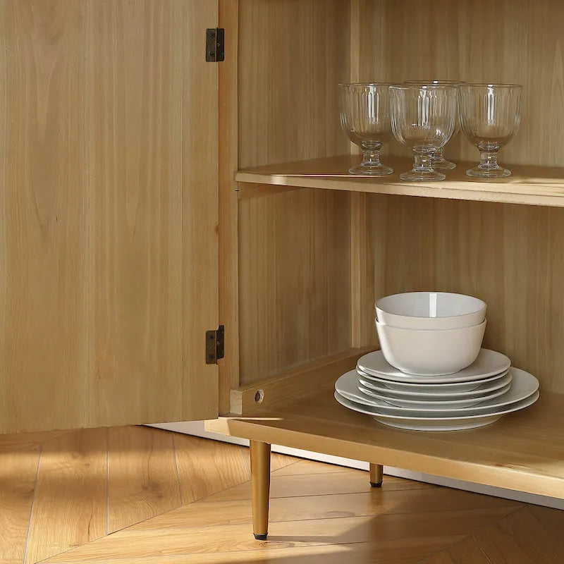 Art Leon Handcrafted Wood Sideboard with 2 Doors