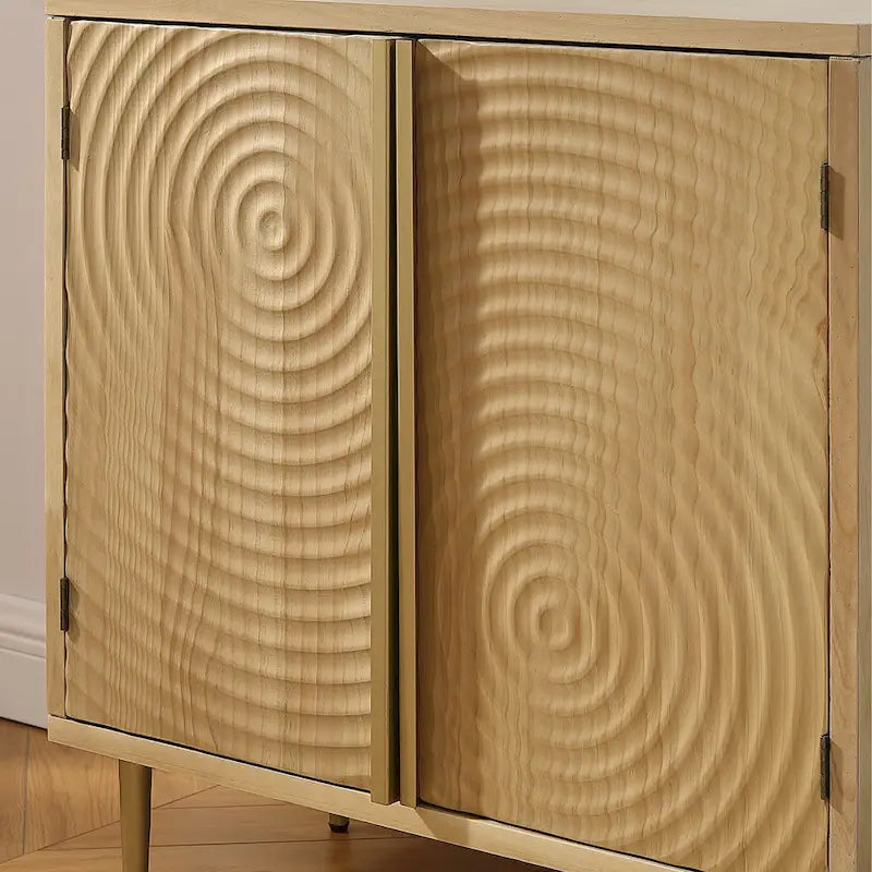 Art Leon Handcrafted Wood Sideboard with 2 Doors