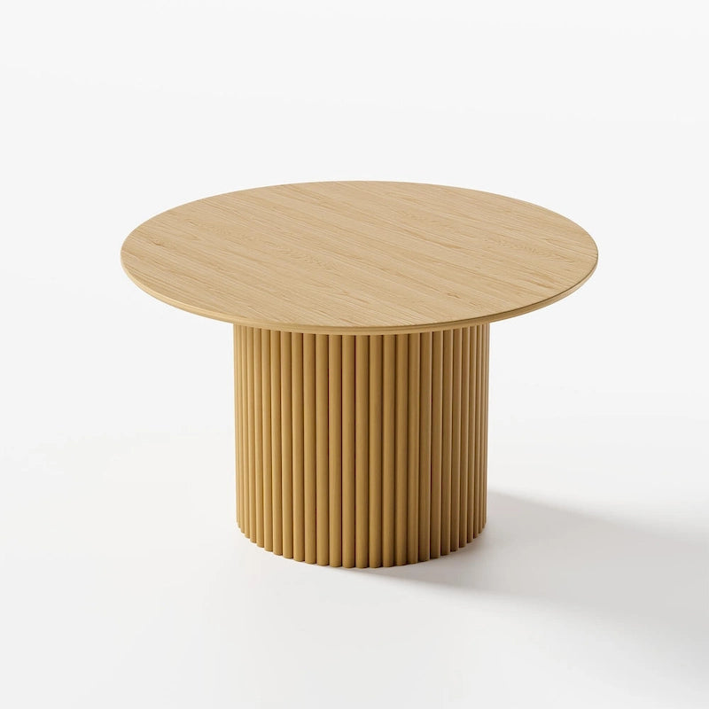 Solid Wood 46  Round Dining Table for 4 People Nordic style - 46*30