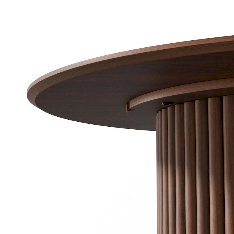 Solid Wood 46  Round Dining Table for 4 People Nordic style - 46*30