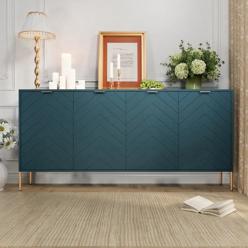 Clihome Modern 4-Door Buffets Sideboards