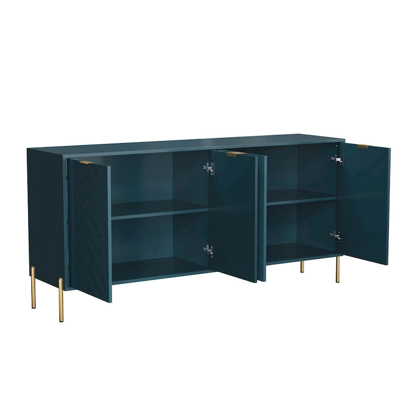 Clihome Modern 4-Door Buffets Sideboards