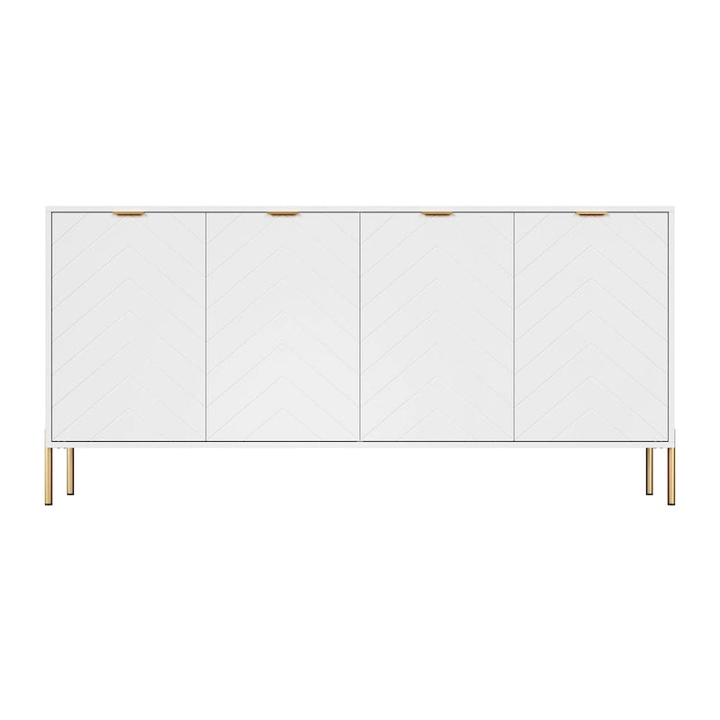 Clihome Modern 4-Door Buffets Sideboards