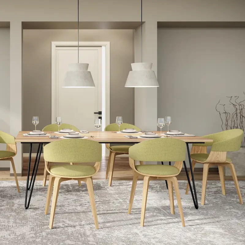 WYNDENHALL Calinda Mid Century Modern Bentwood Single Dining Chair - 20.5 w x 21.7 d x 30.9 h