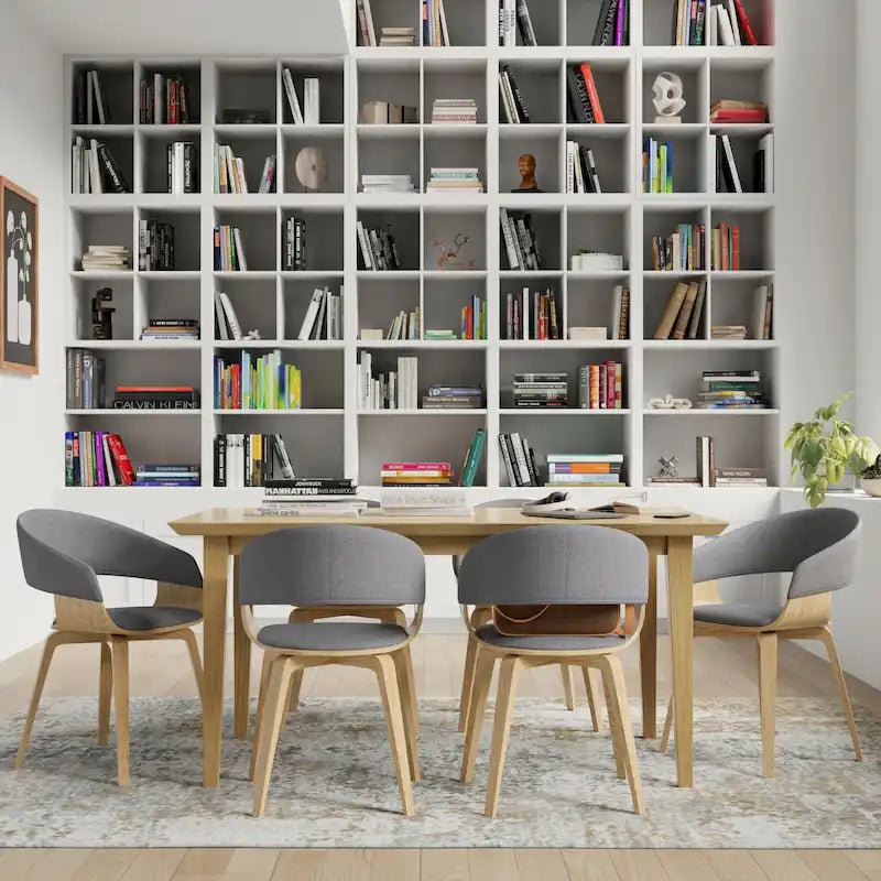 WYNDENHALL Calinda Mid Century Modern Bentwood Single Dining Chair - 20.5 w x 21.7 d x 30.9 h