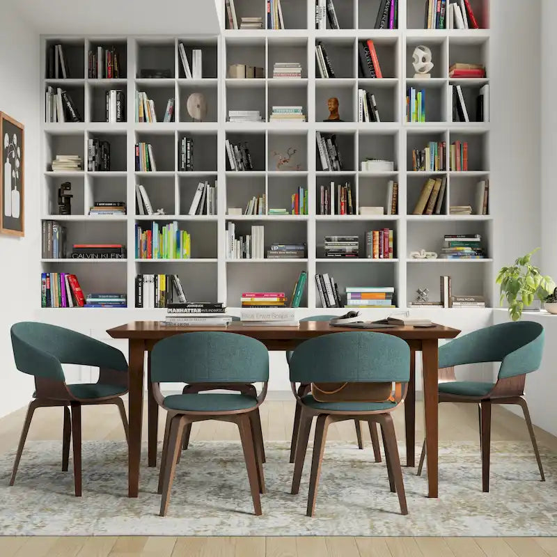 WYNDENHALL Calinda Mid Century Modern Bentwood Single Dining Chair - 20.5 w x 21.7 d x 30.9 h