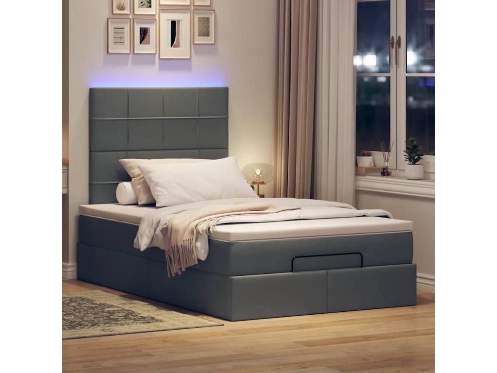 Gray Fabric Mattress, 120 x 190 cm