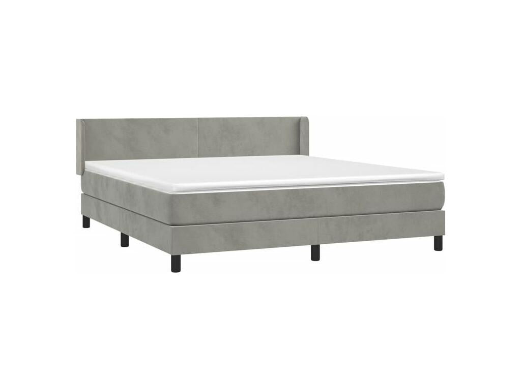 White Velvet Mattress, 160 x 200 cm