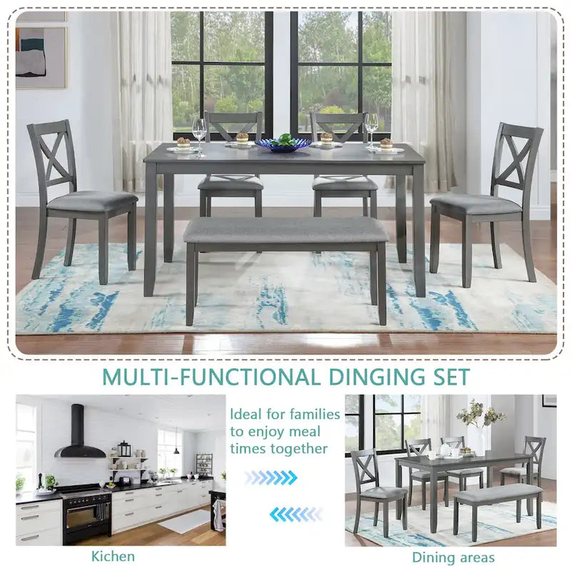 6 Piece Kitchen Dining Set
