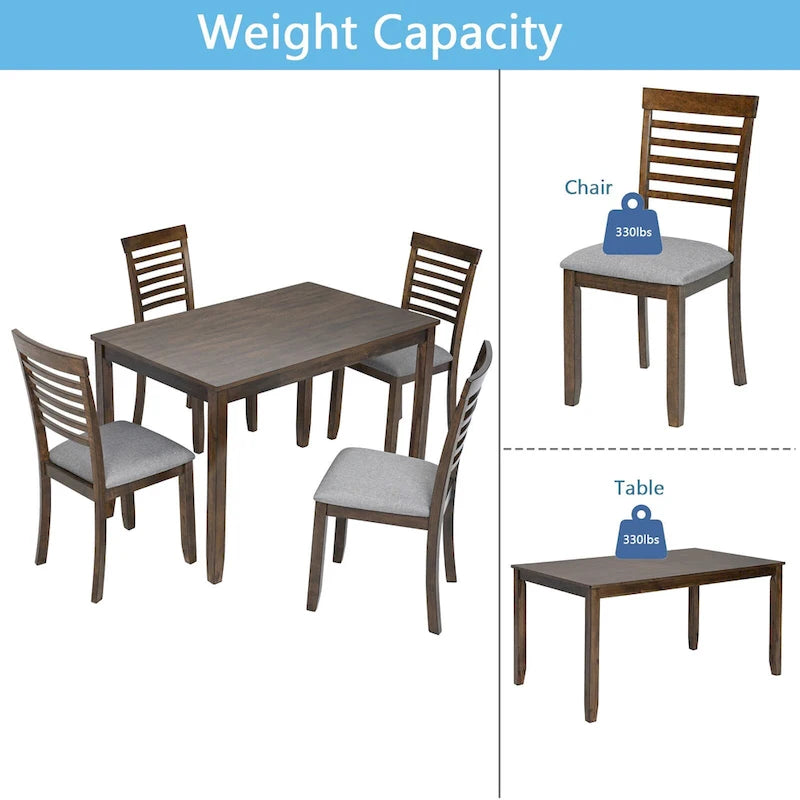 6 Piece Kitchen Dining Set