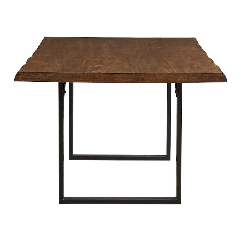 Banyan Live Edge Wood and Metal Sled Base Dining Table by iNSPIRE Q Artisan