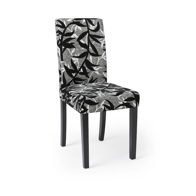 Simple Living Parson Black and Silver 5-Piece Dining Table and Chairs Set